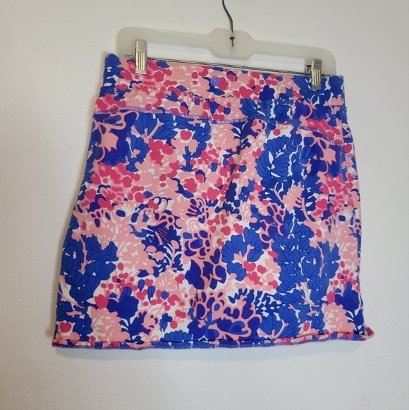 T by talbots size m everyday yoga skort in pink/blue - Picture 4 of 6